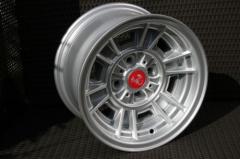 Sada kol pro Fiat 124, X1/9, design CD66, stříbrné, 7x13 (cena za 4 ks)